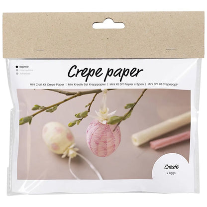 Pretty Hanging Easter Eggs | Inked Crepe Craft Kit | Makes 2