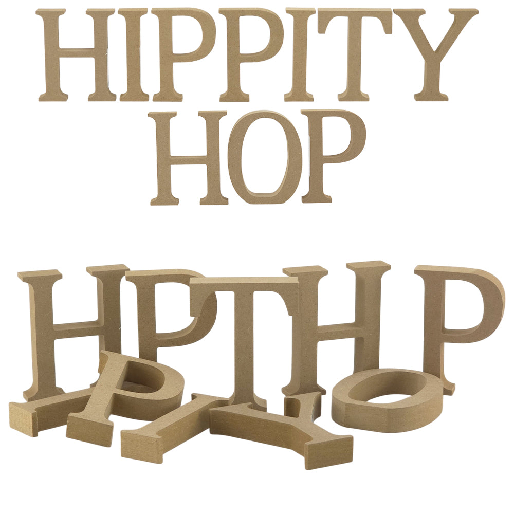 HIPPITY HOP | Create Your Own Wood Easter Word | 8cm or 13cm Wood Letters